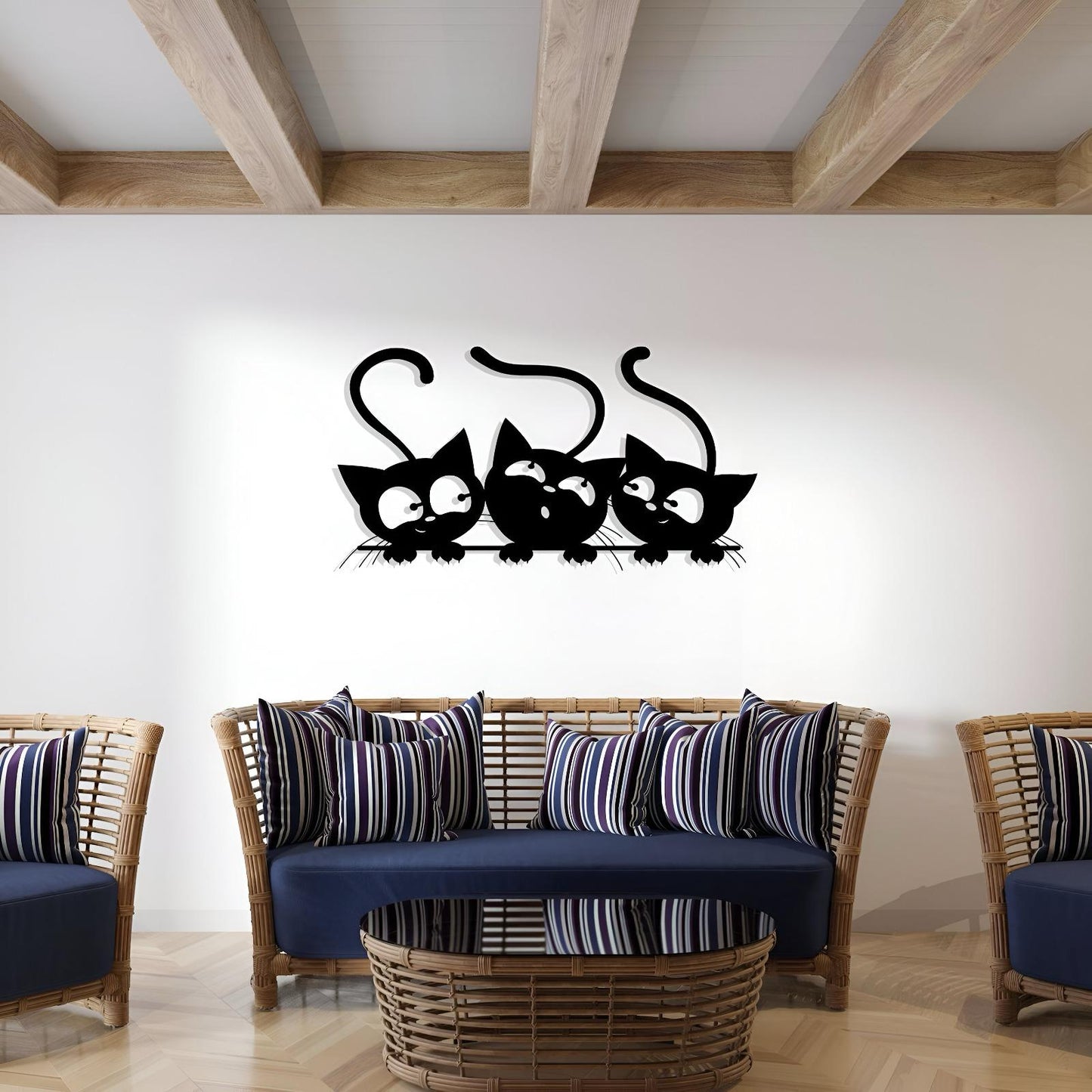 Cat Lovers Metal Laser Cut Wall Art - Perfect Gift For Cat Lovers