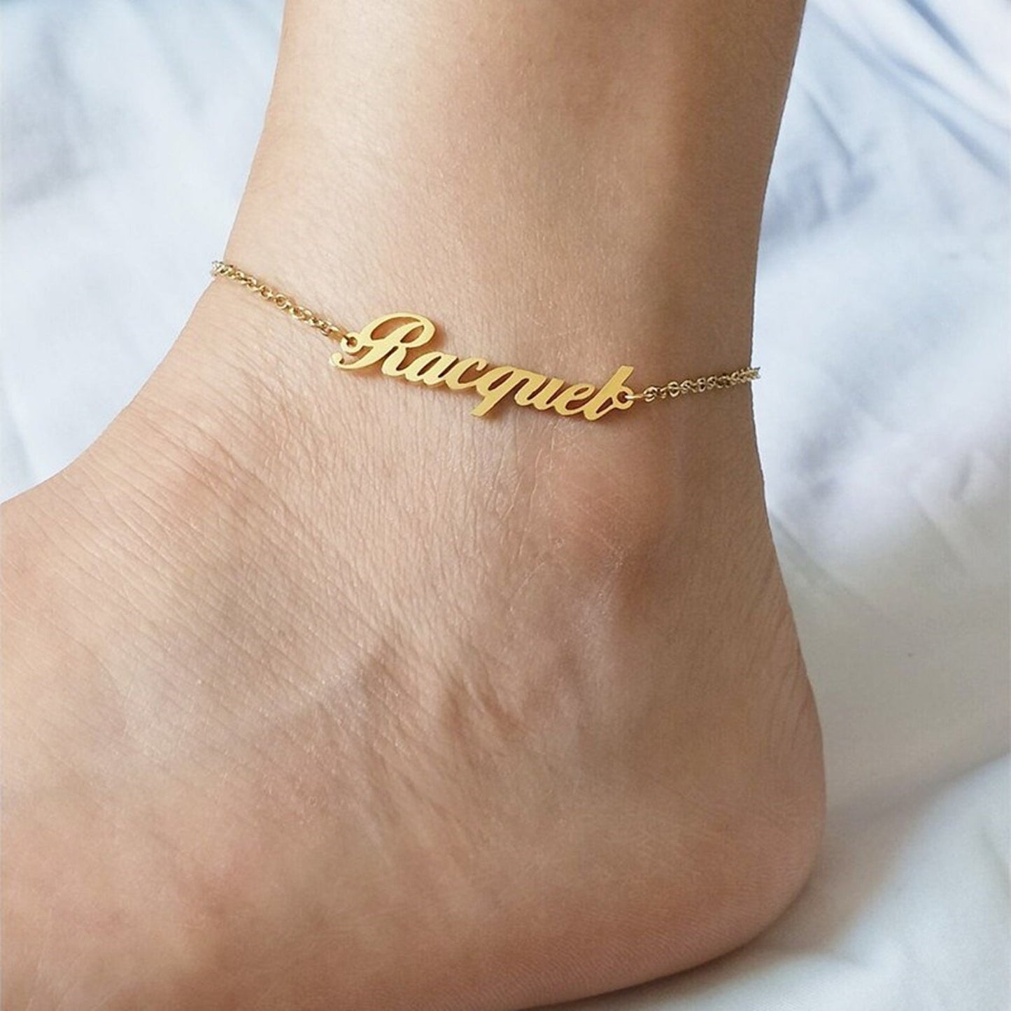 Personalised Name Anklet – Custom Jewelry for Women & Girls
