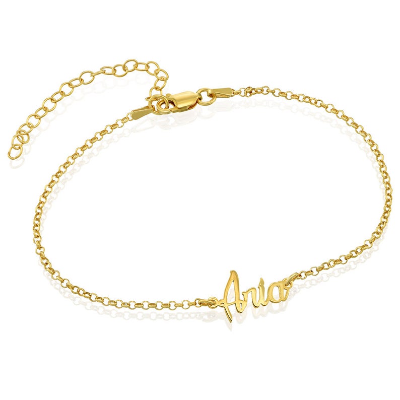 Personalised Name Anklet – Custom Jewelry for Women & Girls