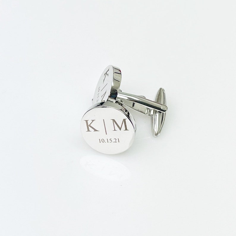 Engraved Personalized Cufflinks – Custom Gift for Men