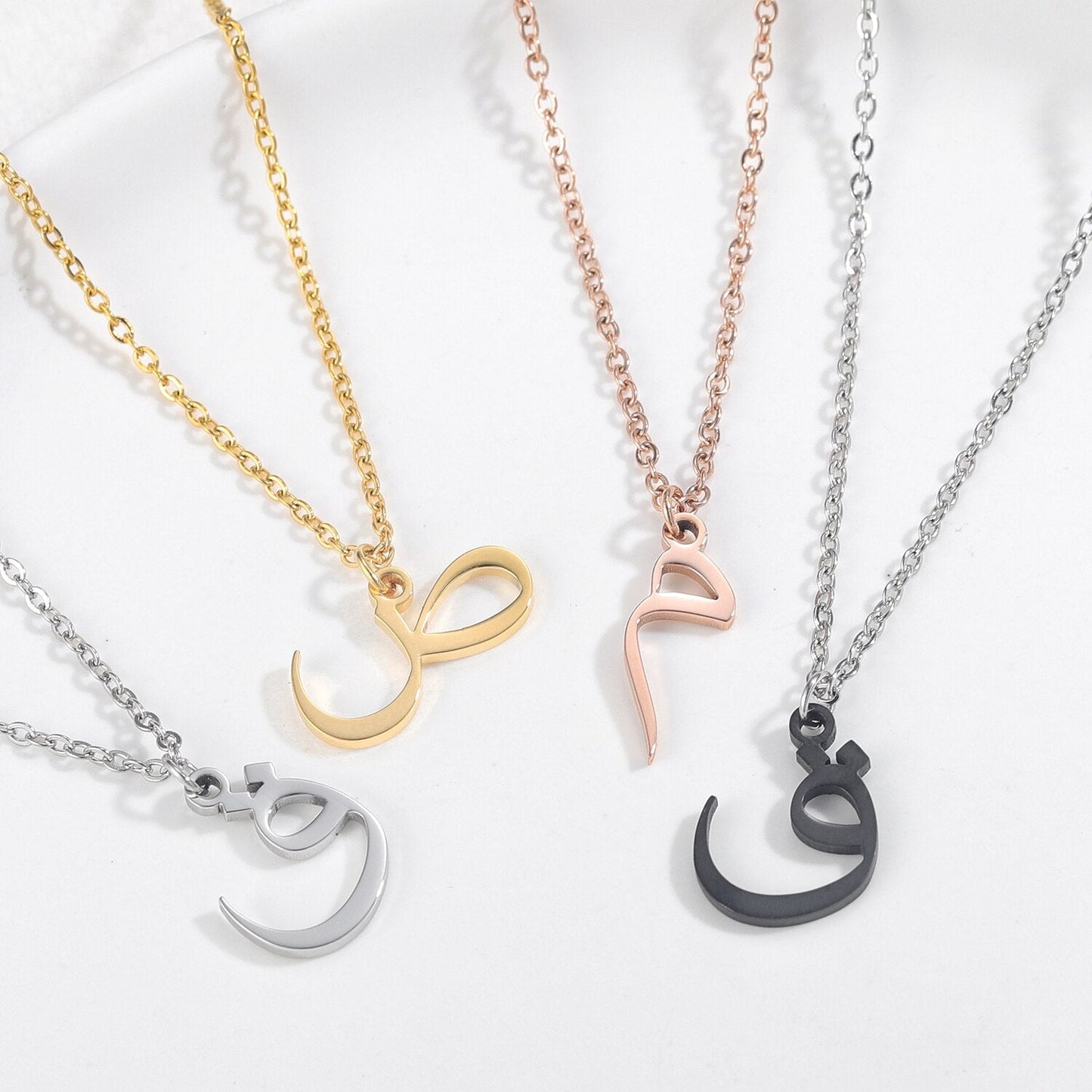 Personalised Arabic Letter Pendant for Women | Elegant Jewelry