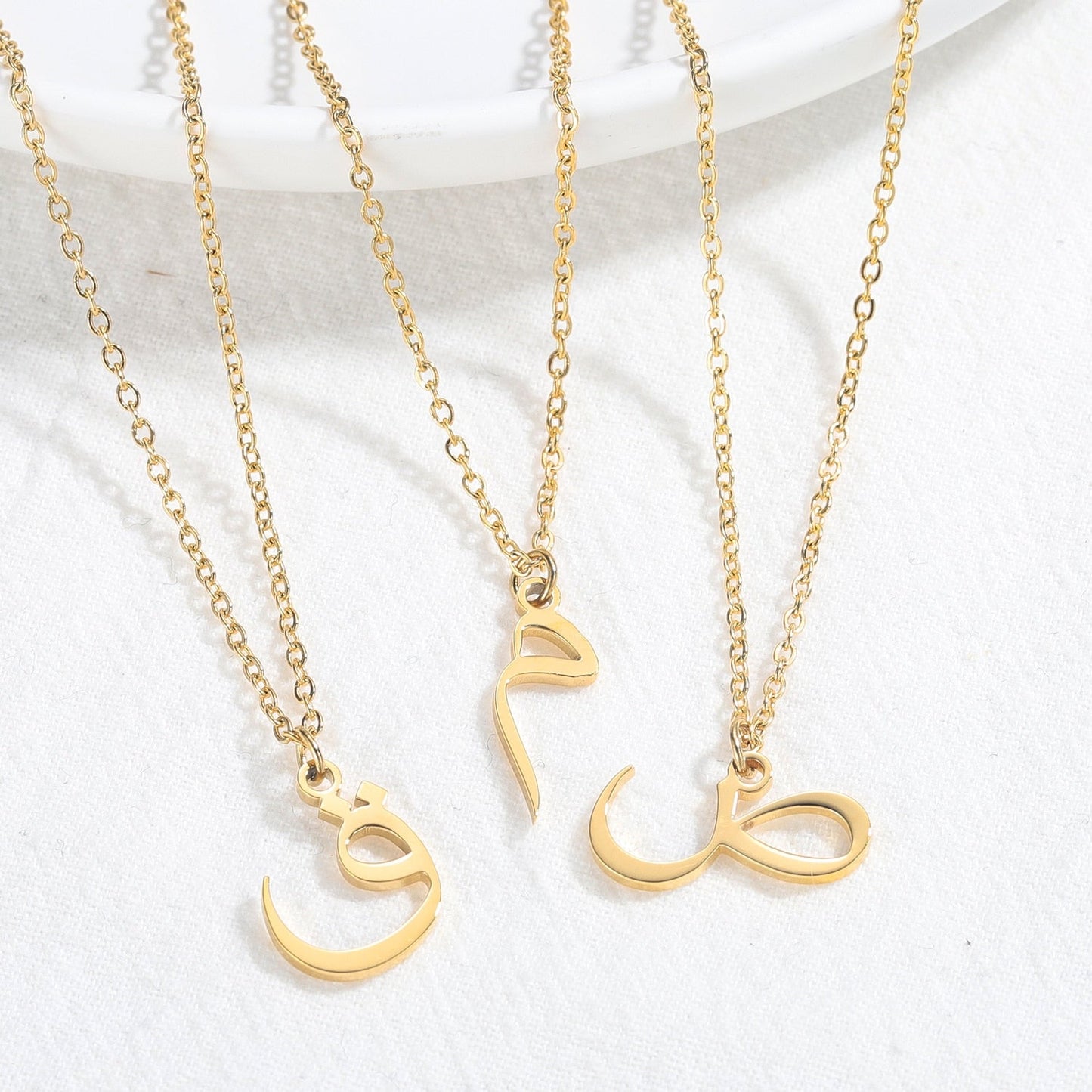 Personalised Arabic Letter Pendant for Women | Elegant Jewelry