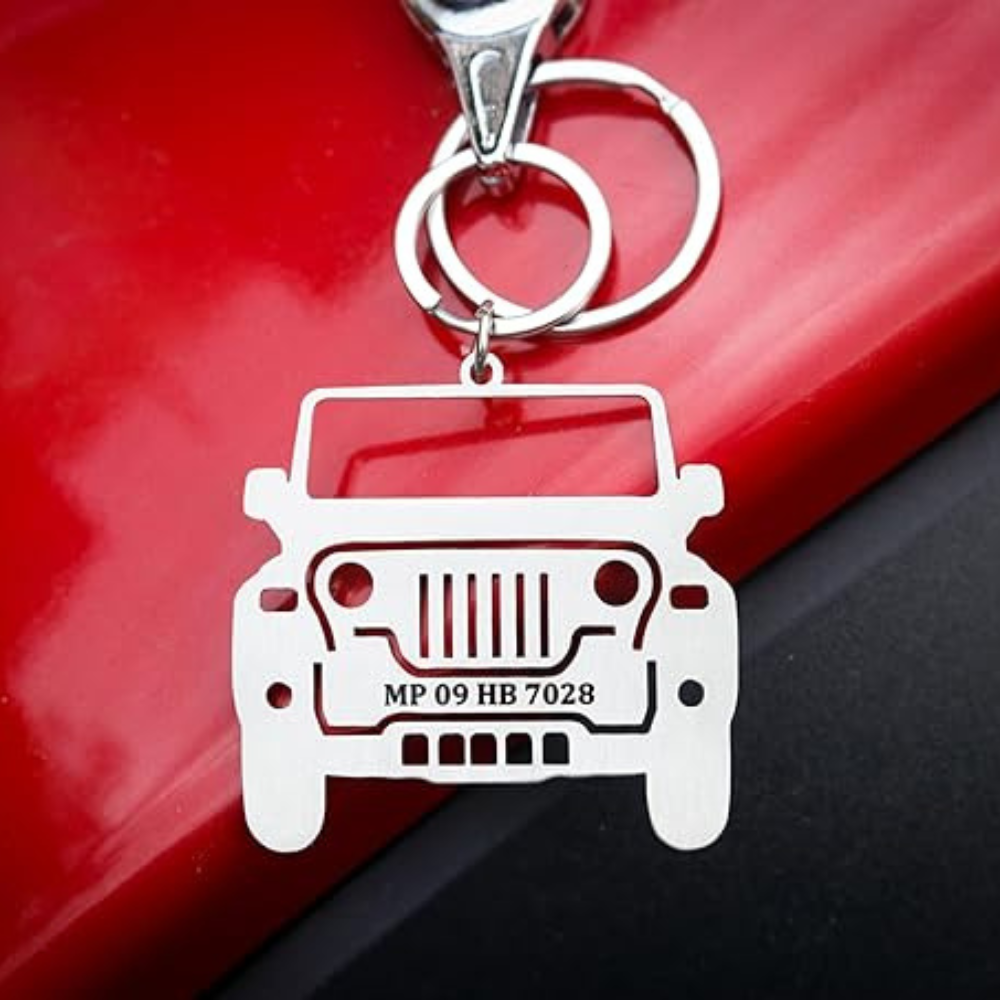 Customized Car Keychains | Personalised with your Car Number