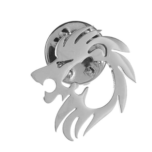 Personalized Lion Shape Pin – Custom Brooch Gift for Him