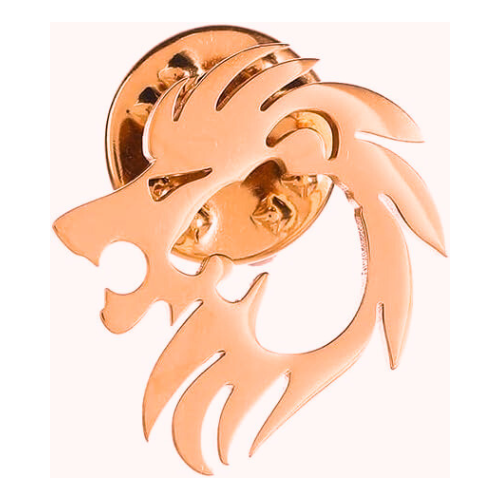Personalized Lion Shape Pin – Custom Brooch Gift for Him