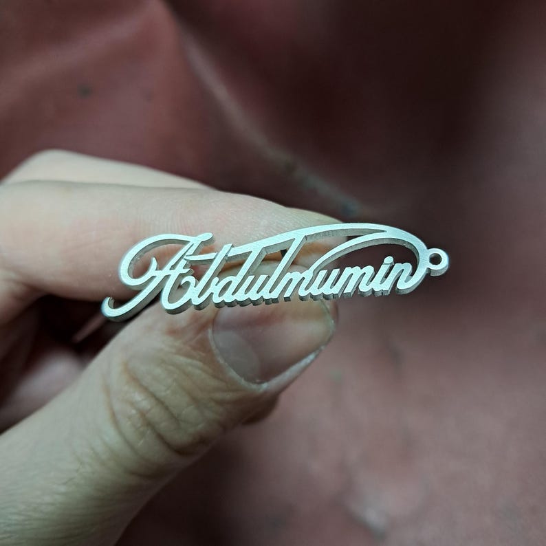 Personalized Name Brooch – Custom Lapel Pin for Him or Her