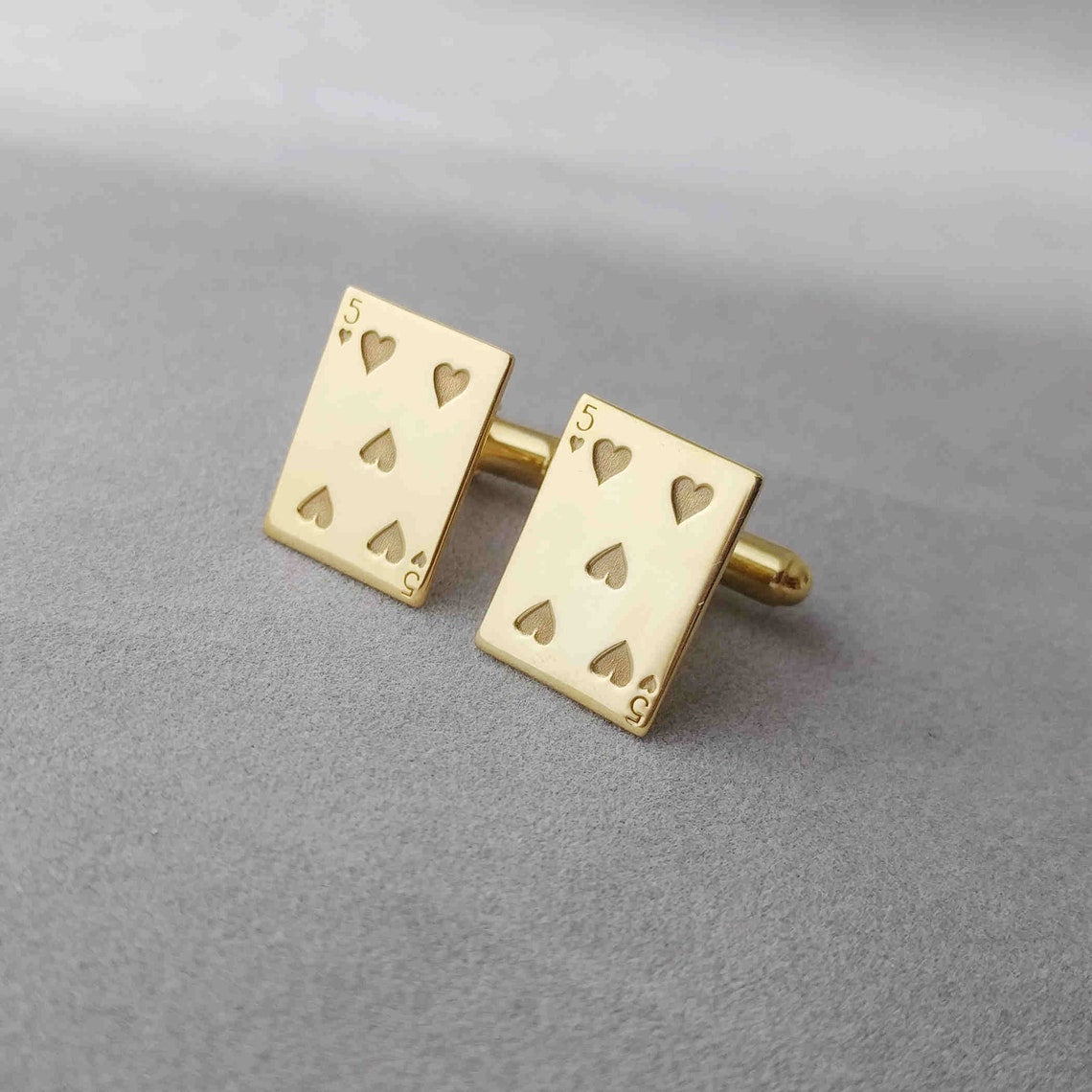 Personalized Playing Card Cufflinks – Custom Poker Design