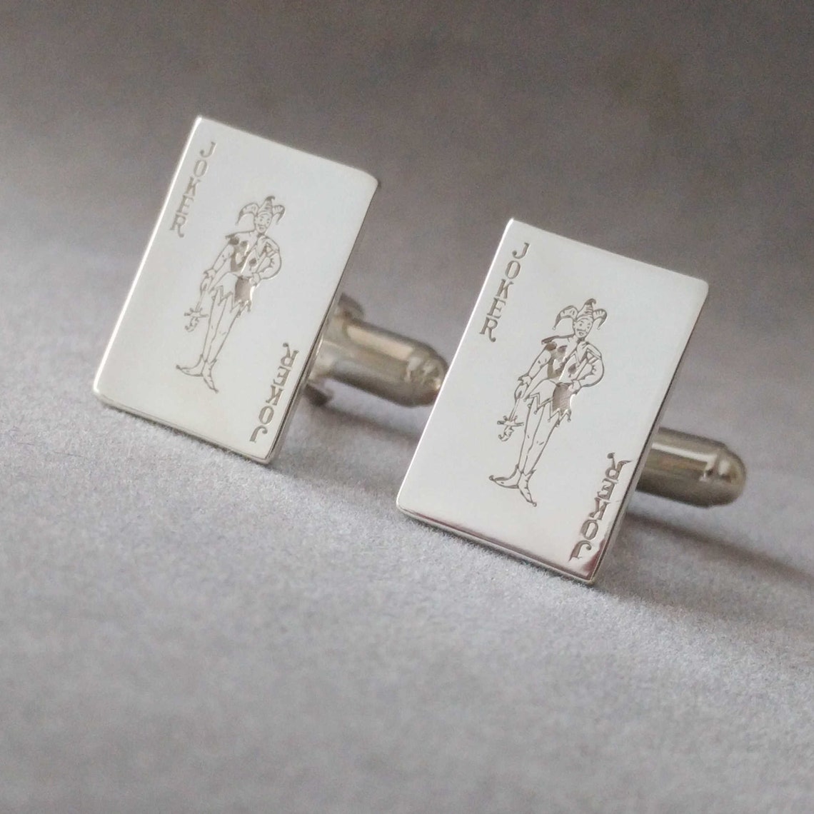 Personalized Playing Card Cufflinks – Custom Poker Design