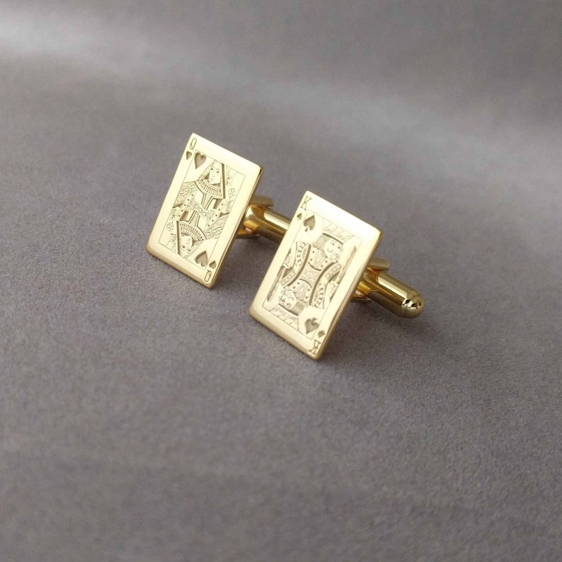 Personalized Playing Card Cufflinks – Custom Poker Design