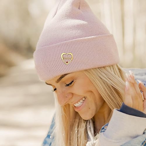 Personalized Name Heart Brooch