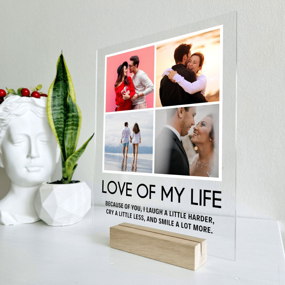 Moskai The Love of My Life Personalised Couple Photo Frame
