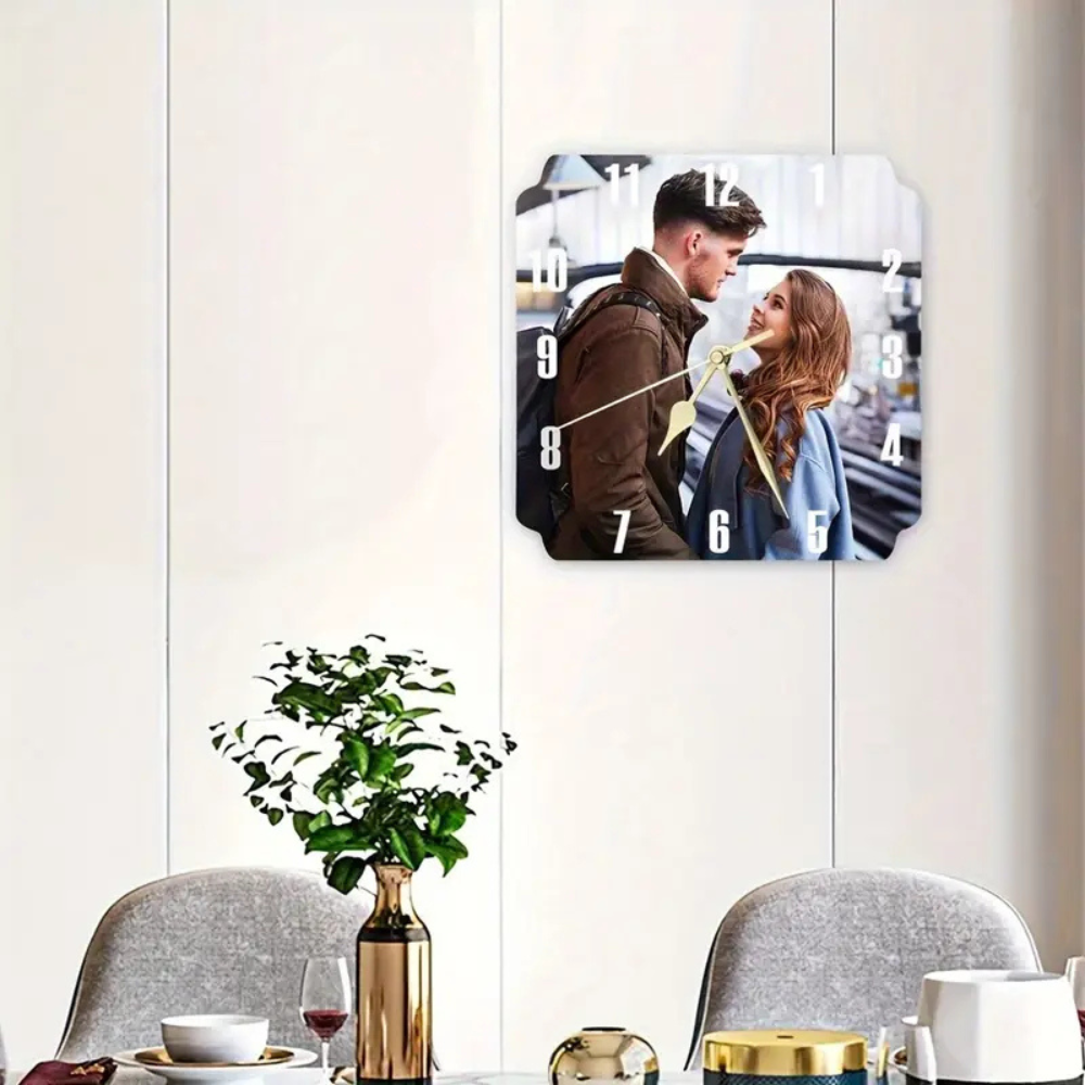 Moskai Personalised Wall & Table Clock with Custom Photo