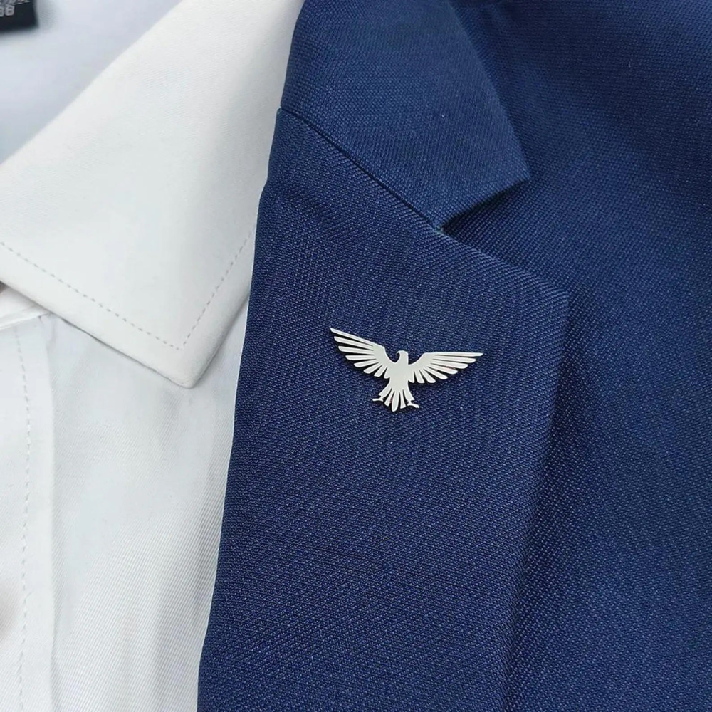 MOSKAI Custom Eagle Brooch | Stylish Bird Pin for Men & Women