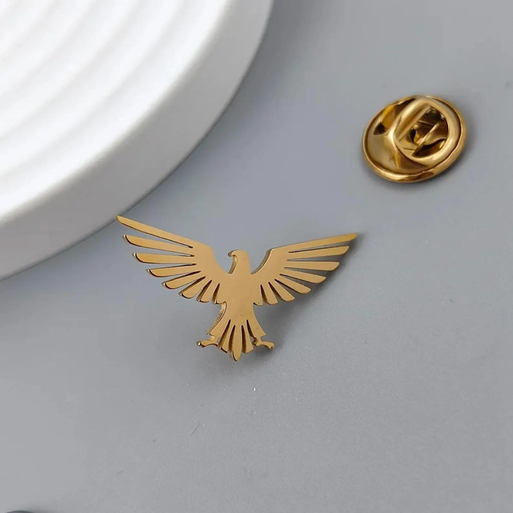MOSKAI Custom Eagle Brooch | Stylish Bird Pin for Men & Women