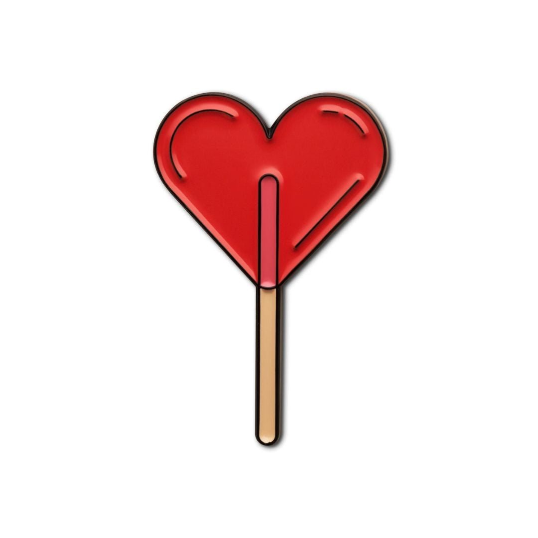 Red Heart Enamel Brooch Pin for Women | Valentine Gift for Girlfriend | Moskai Love Collection