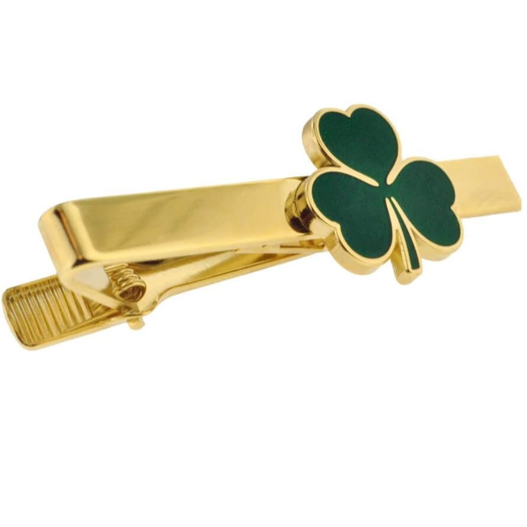 Personalised Lucky Clover Leaf Tie Pin with Name | Anti-Tarnish by Moskai