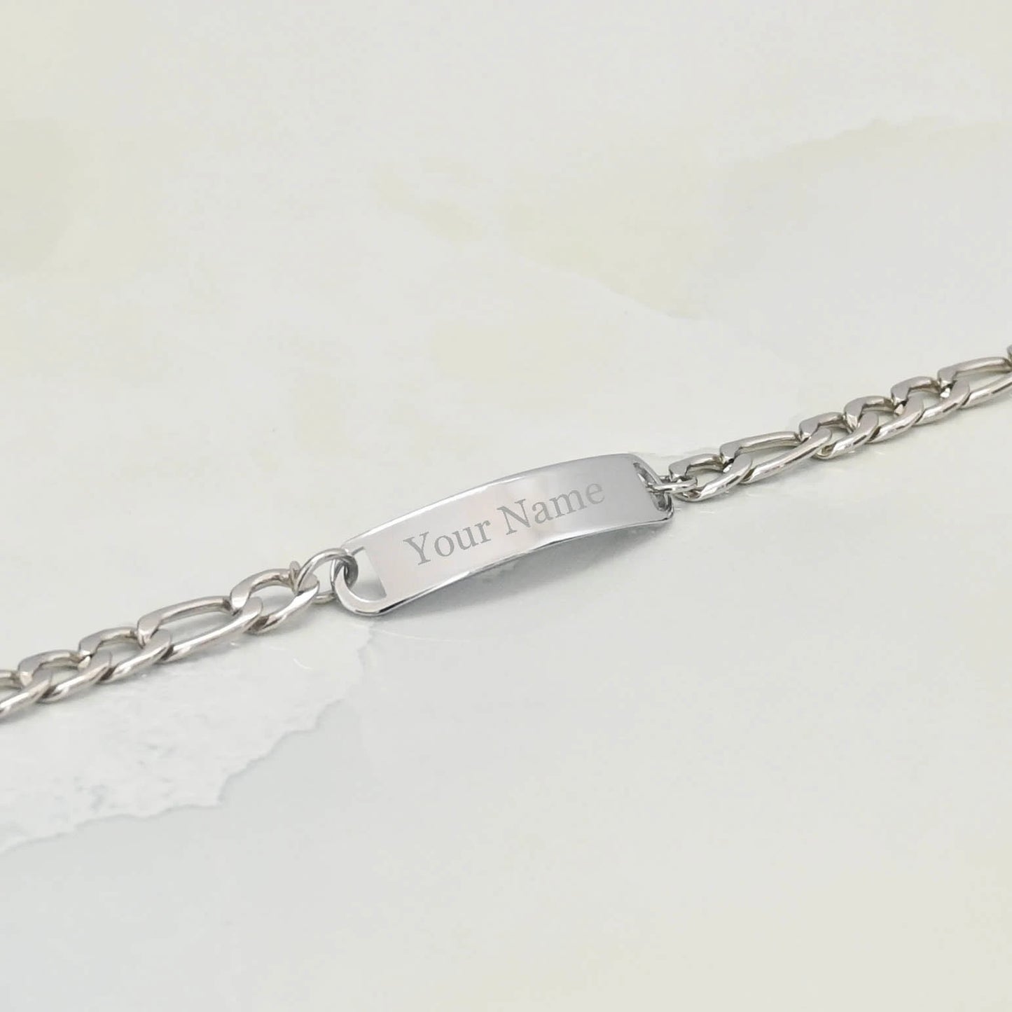 Personalised Silver Finish Men's Bracelet