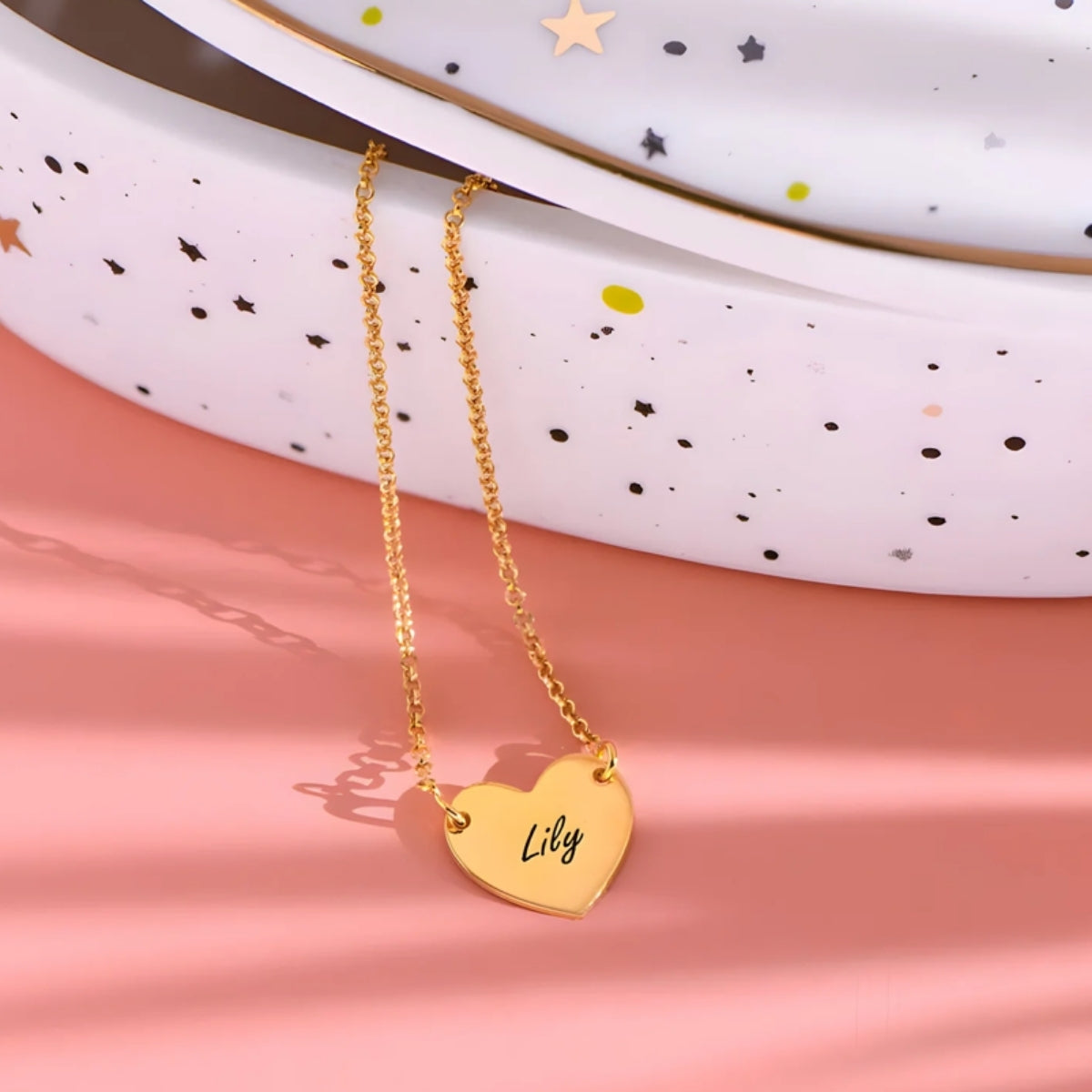 Moskai Personalised Heart Pendant Necklace for Women