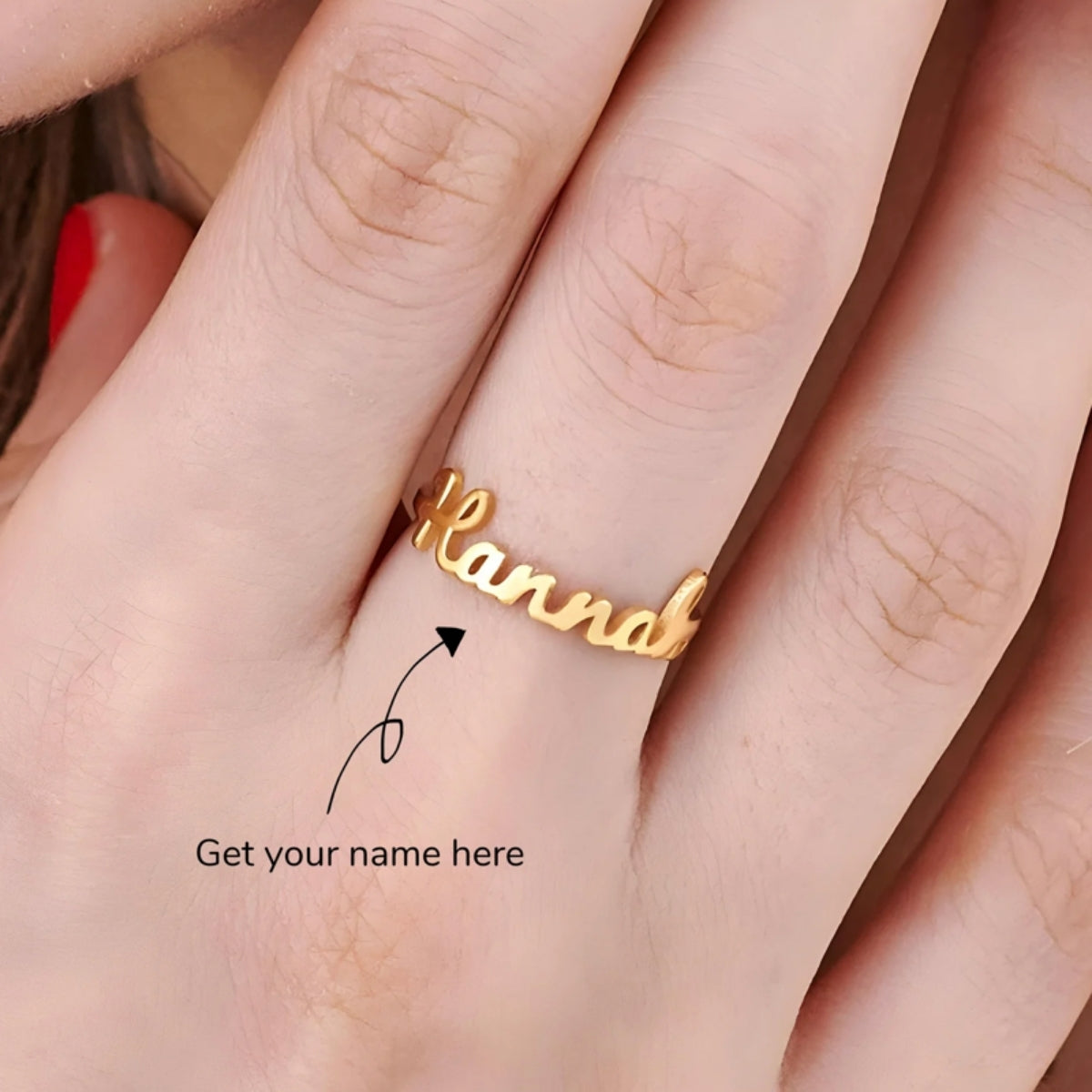 Personalized Name Ring for Her