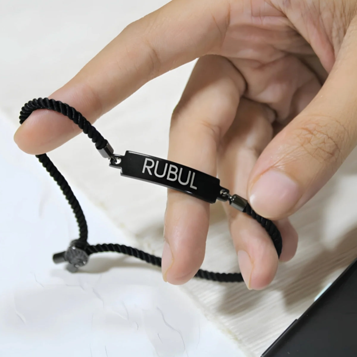 Personalized Adjustable String Bracelet for Men