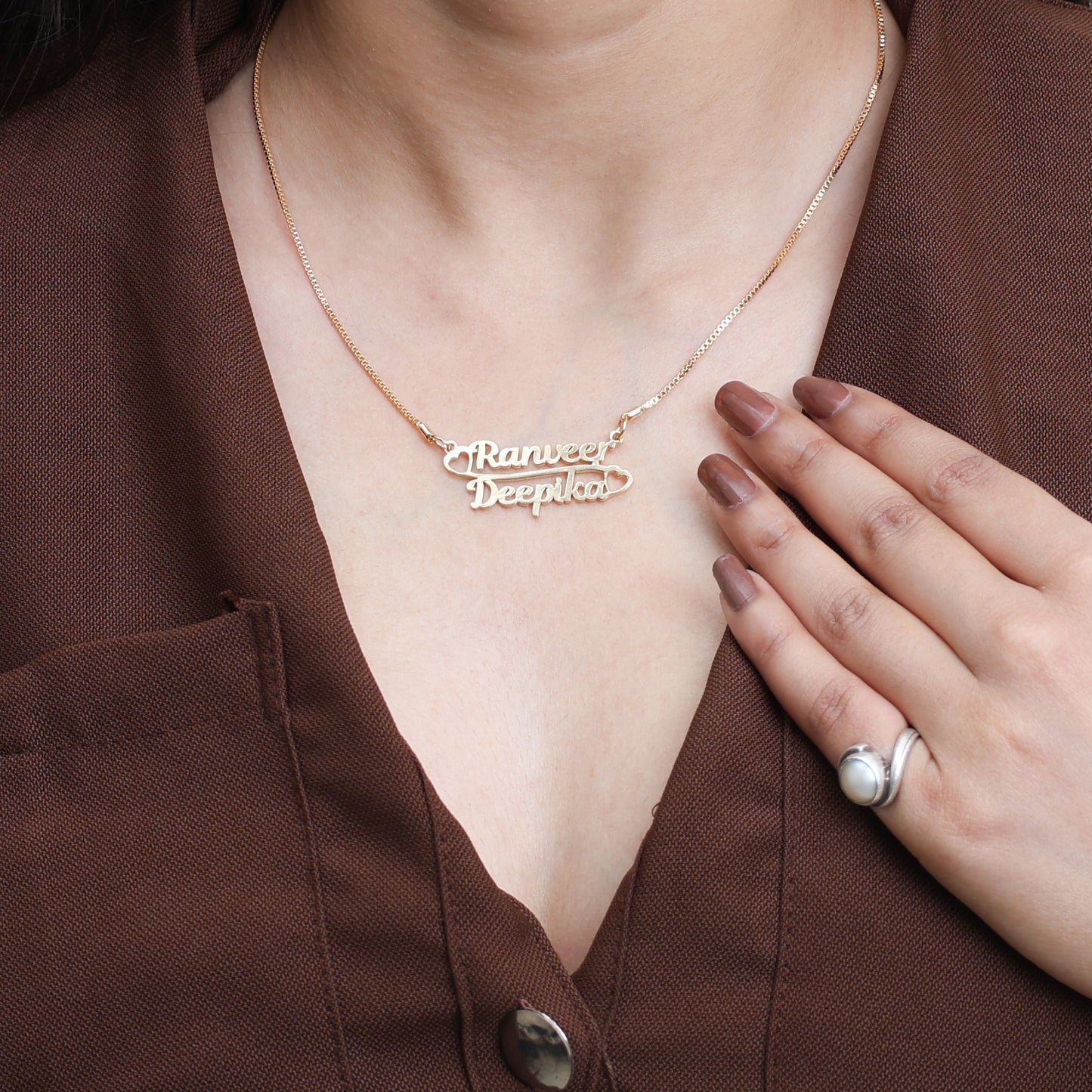 Couple Name Personalized Pendant for Her