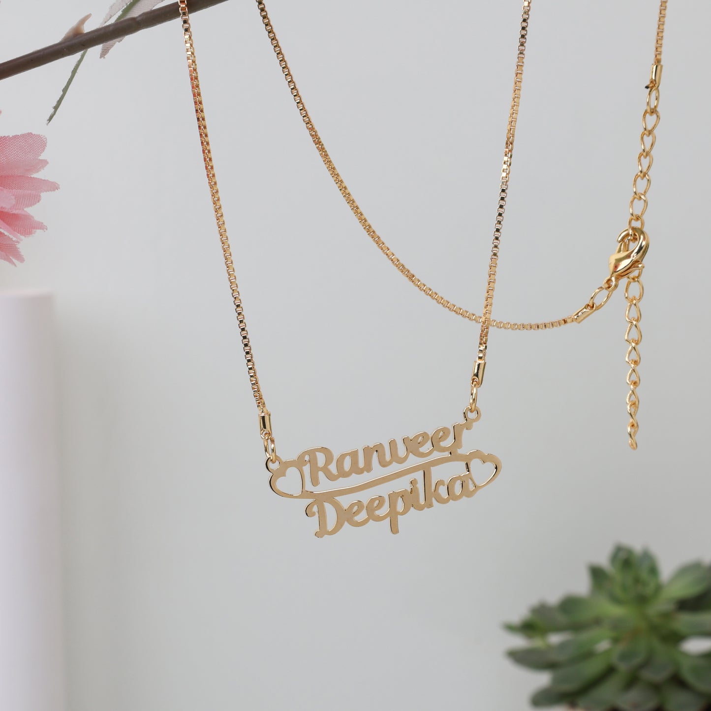 Couple Name Personalized Pendant for Her