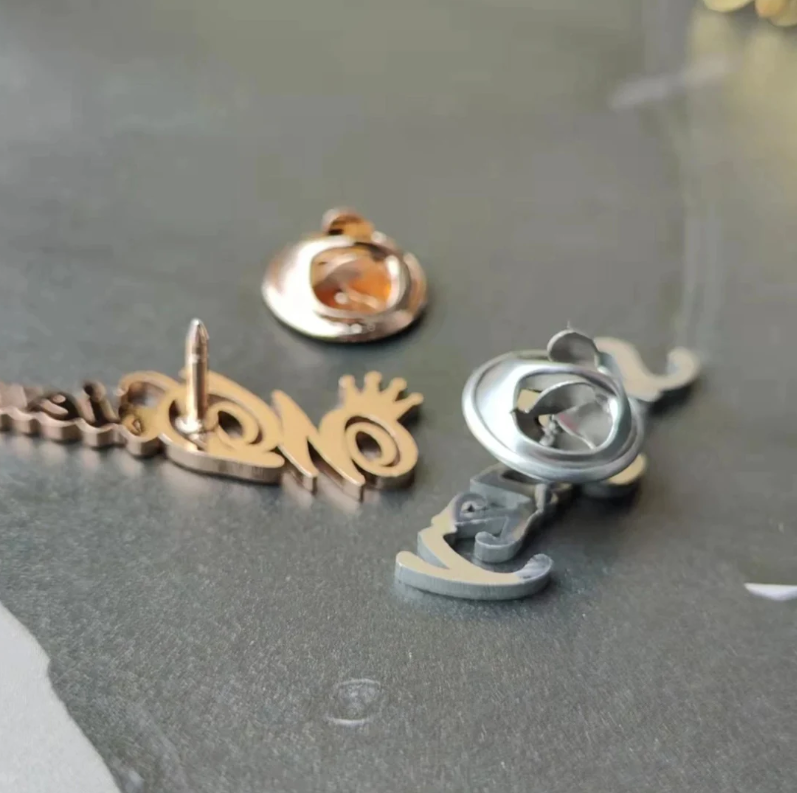Personalized Name Lapel Pin Brooch for Men & Women