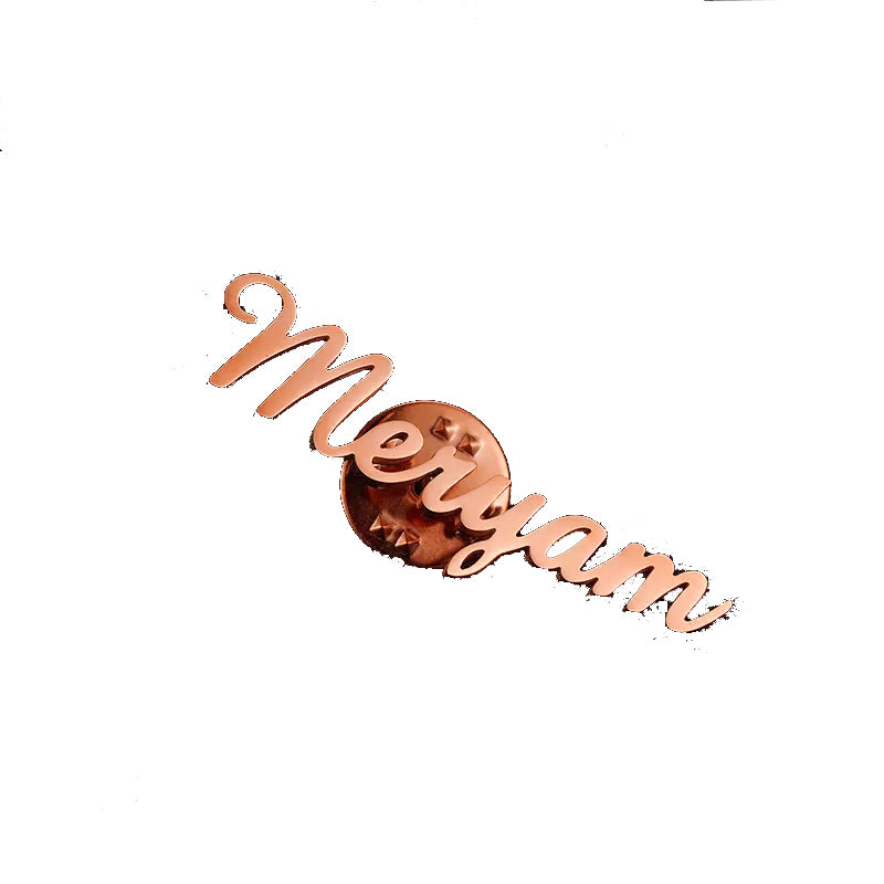 Personalized Name Lapel Pin Brooch for Men & Women