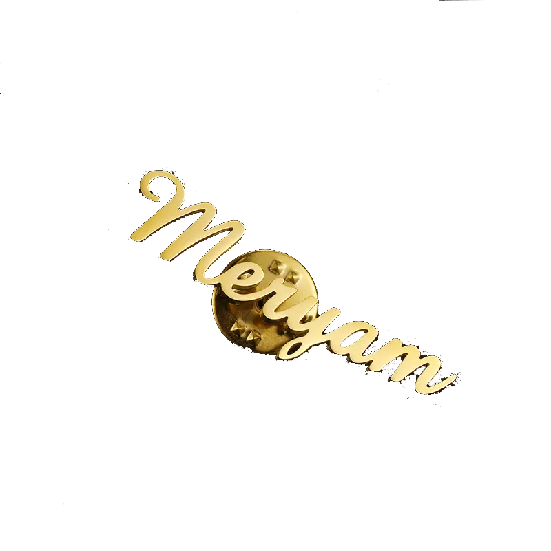 Personalized Name Lapel Pin Brooch for Men & Women