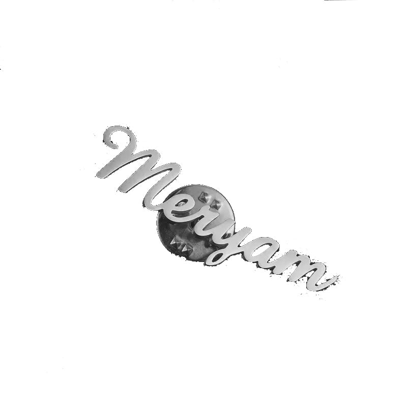 Personalized Name Lapel Pin Brooch for Men & Women