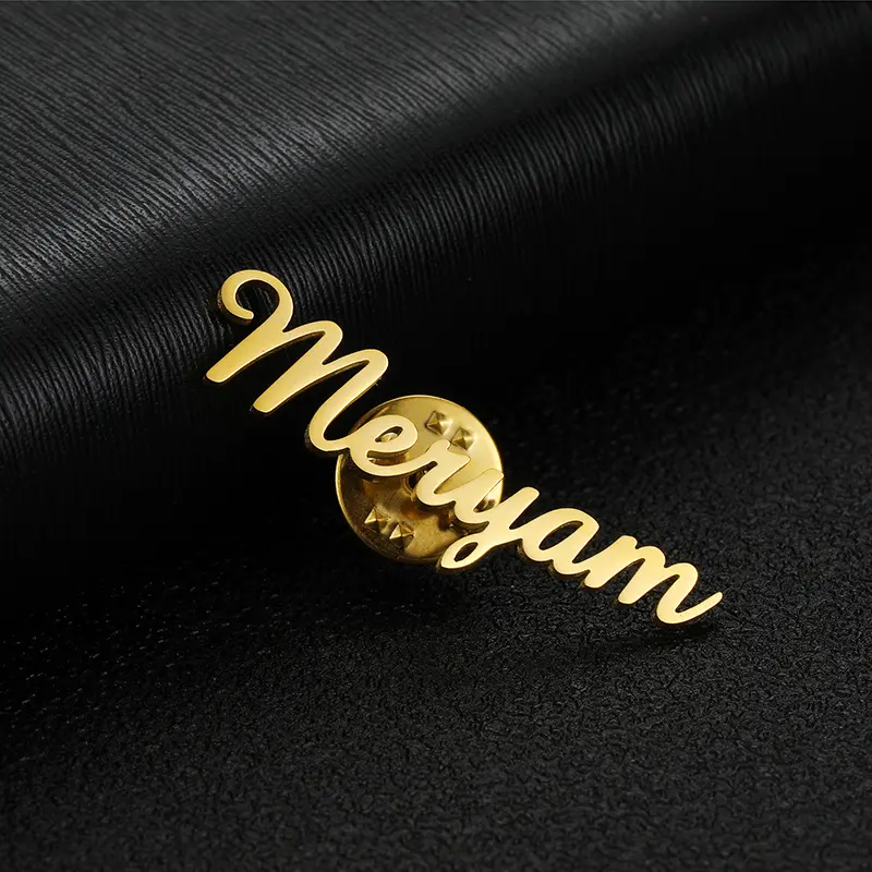 Personalized Name Lapel Pin Brooch for Men & Women