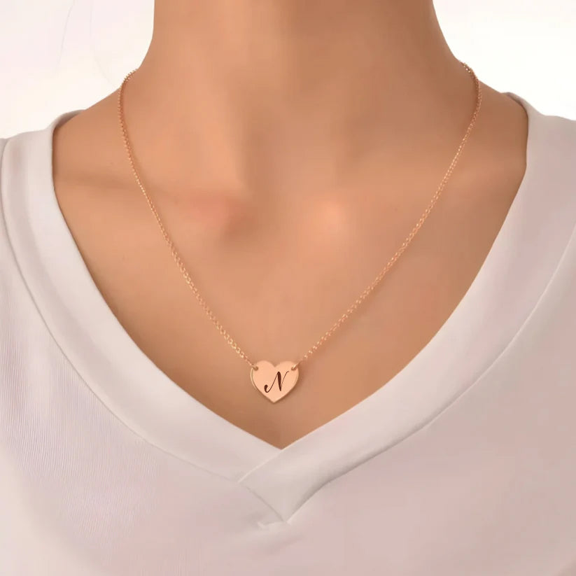 Moskai Personalised Heart Pendant Necklace for Women