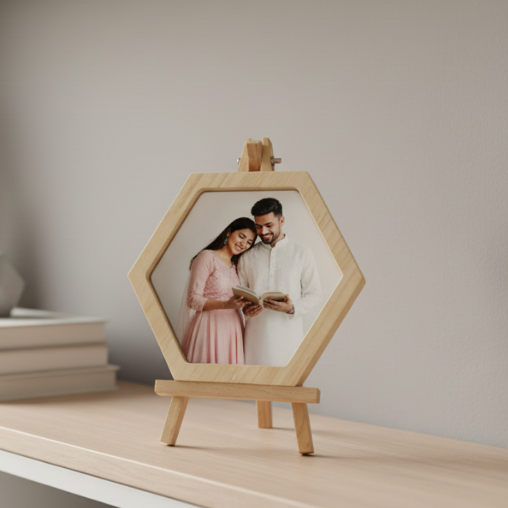 MOSKAI | Personalised Hexagon Photo Frame