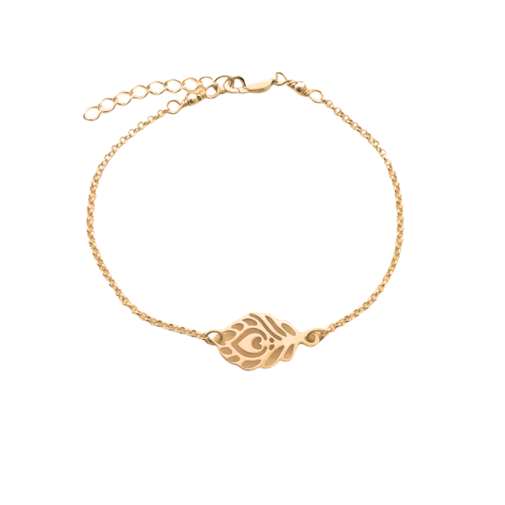 Forever Rakhi Bracelet for Brother – Elegant Peacock Feather Rakhi for Men