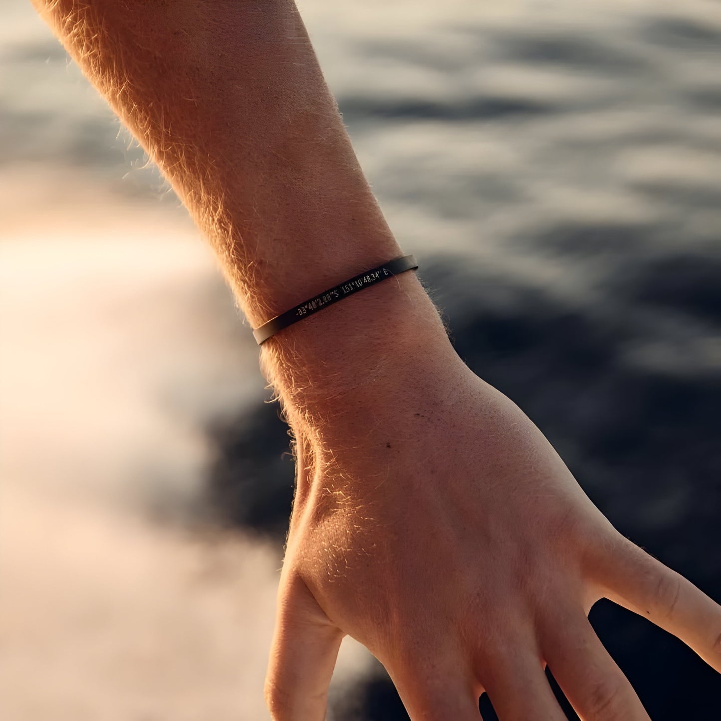 22k Plated Engraved Cuff Bracelet