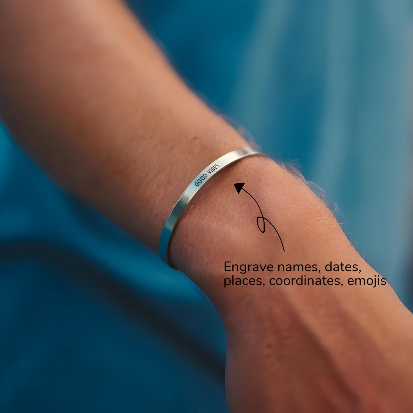 22k Plated Engraved Cuff Bracelet