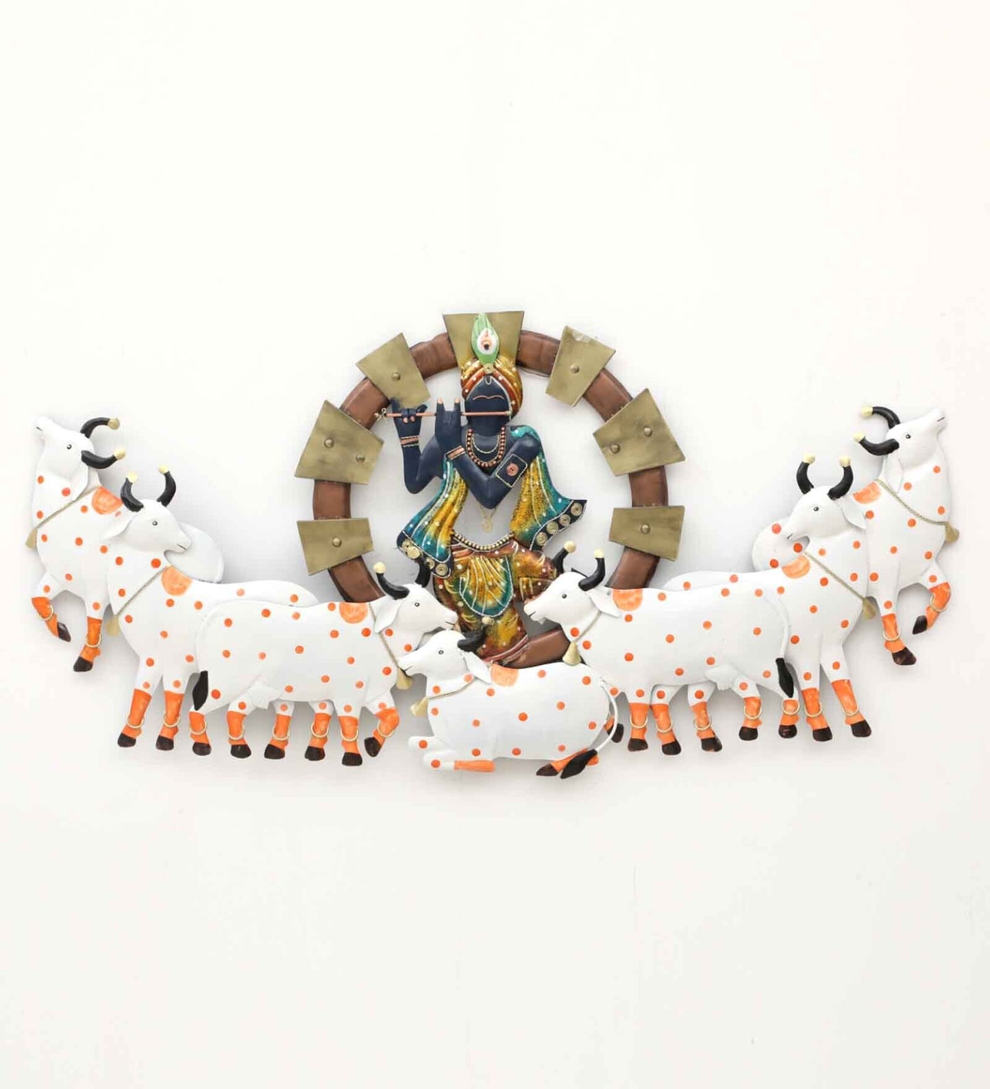 Moskai Black Krishna Wall Décor with LED Backlight