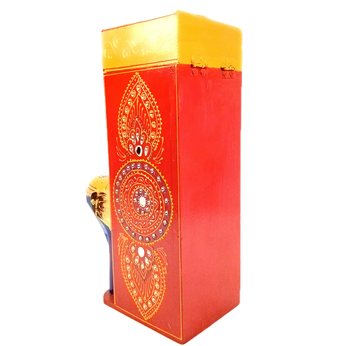 Mosaki Elephant Bottle Holder Stand | 14-Inch Handcrafted Wine Rack