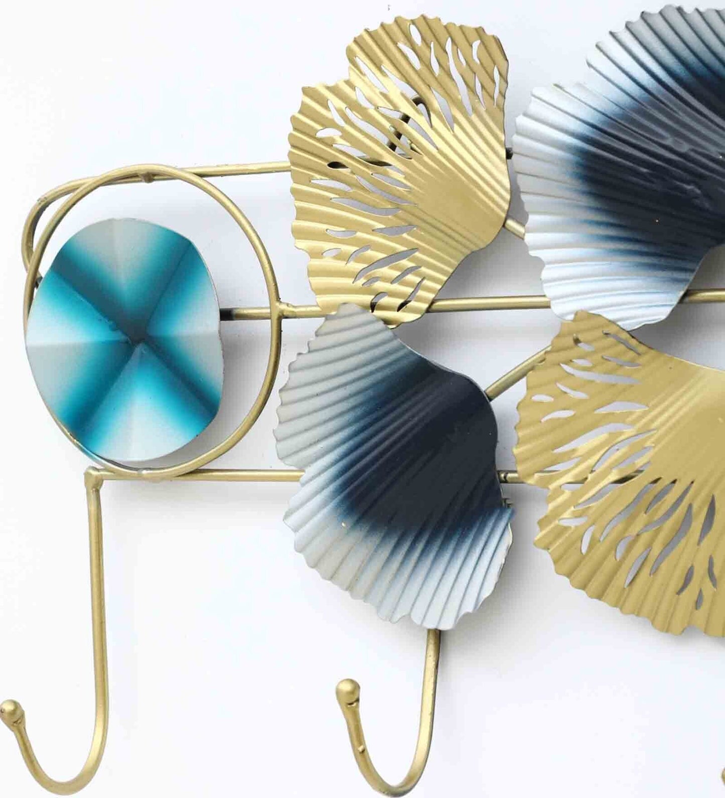 Moskai Iron Hand-Painted Multicolor Moire Key Holder