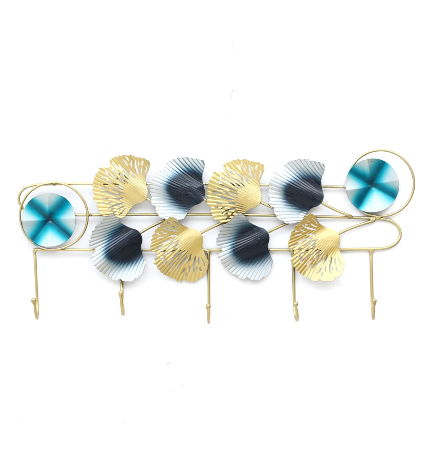 Moskai Iron Hand-Painted Multicolor Moire Key Holder