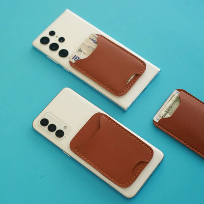 Tan Chipku Card and Money Holder For Mobile