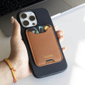 Tan Chipku Card and Money Holder For Mobile