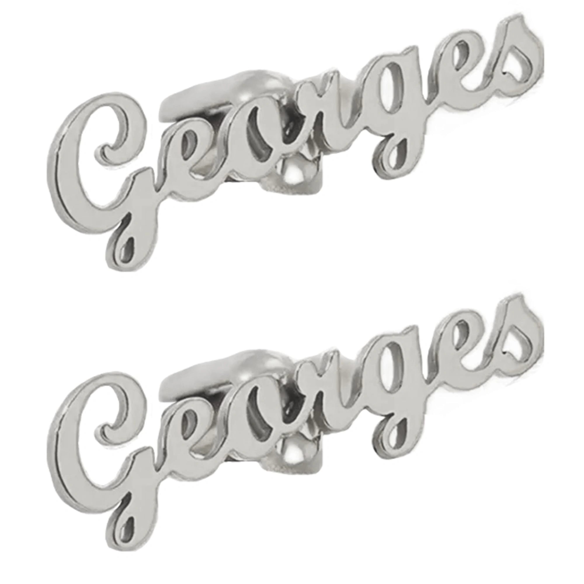 Personalized Name Cufflinks for Men - Custom Brass Shirt Cufflinks for Wedding & Business