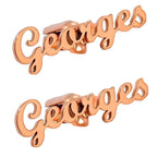 Personalized Name Cufflinks for Men - Custom Brass Shirt Cufflinks for Wedding & Business