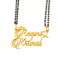 Customised Couple Name Mangalsutra with Crown and Heart Design for Anniversary & Wedding Gift for Women