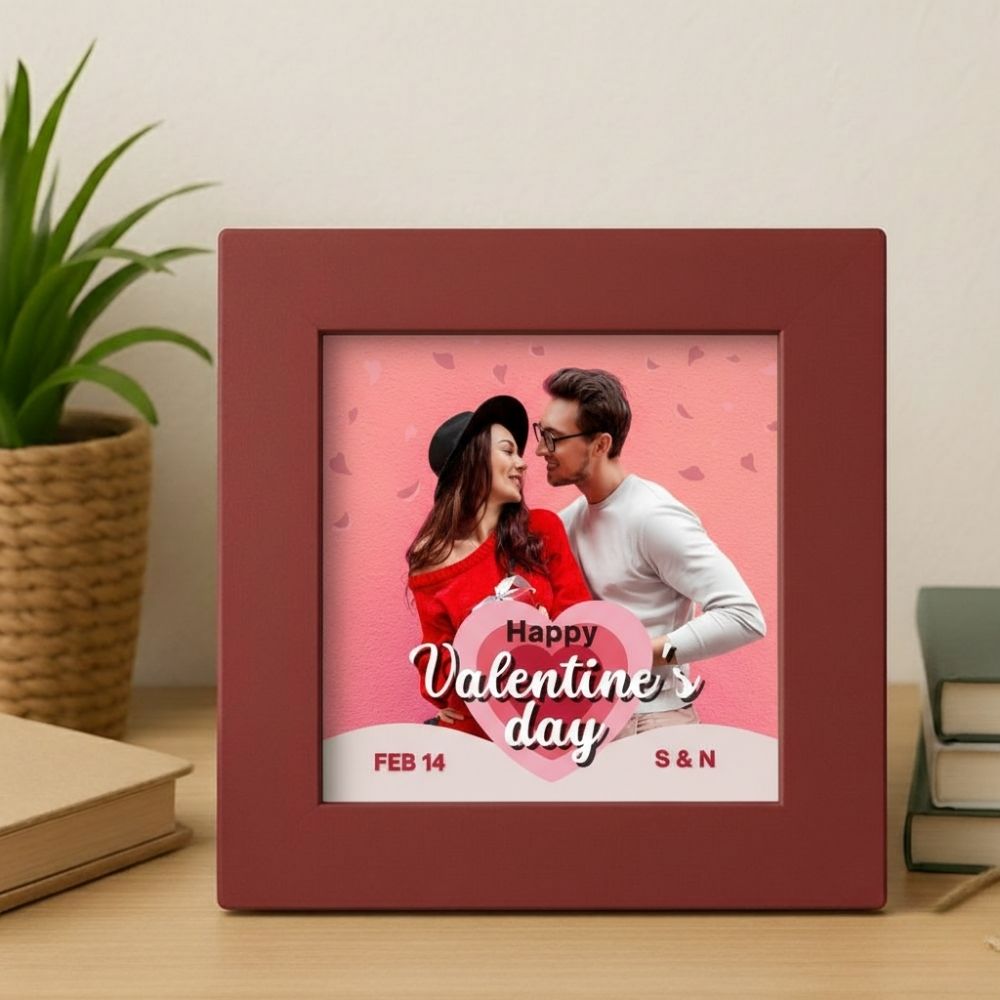 Valentine’s Day Personalised Red Photo Frame