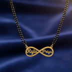 Personalized Infinity Double Name Mangalsutra for Women- Unique Anniversary & Wedding Gift for Her
