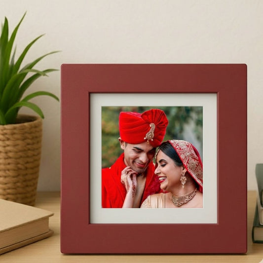 MOSKAI You Make Me Smile Personalised Red Photo Frame