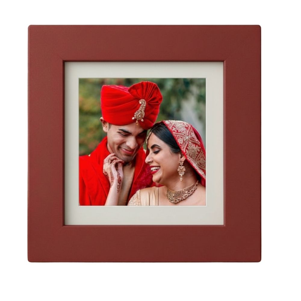 MOSKAI You Make Me Smile Personalised Red Photo Frame