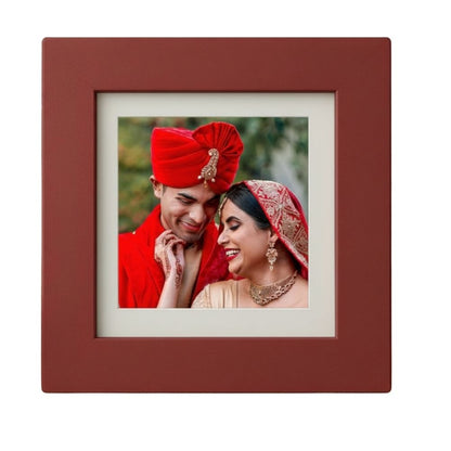 MOSKAI You Make Me Smile Personalised Red Photo Frame